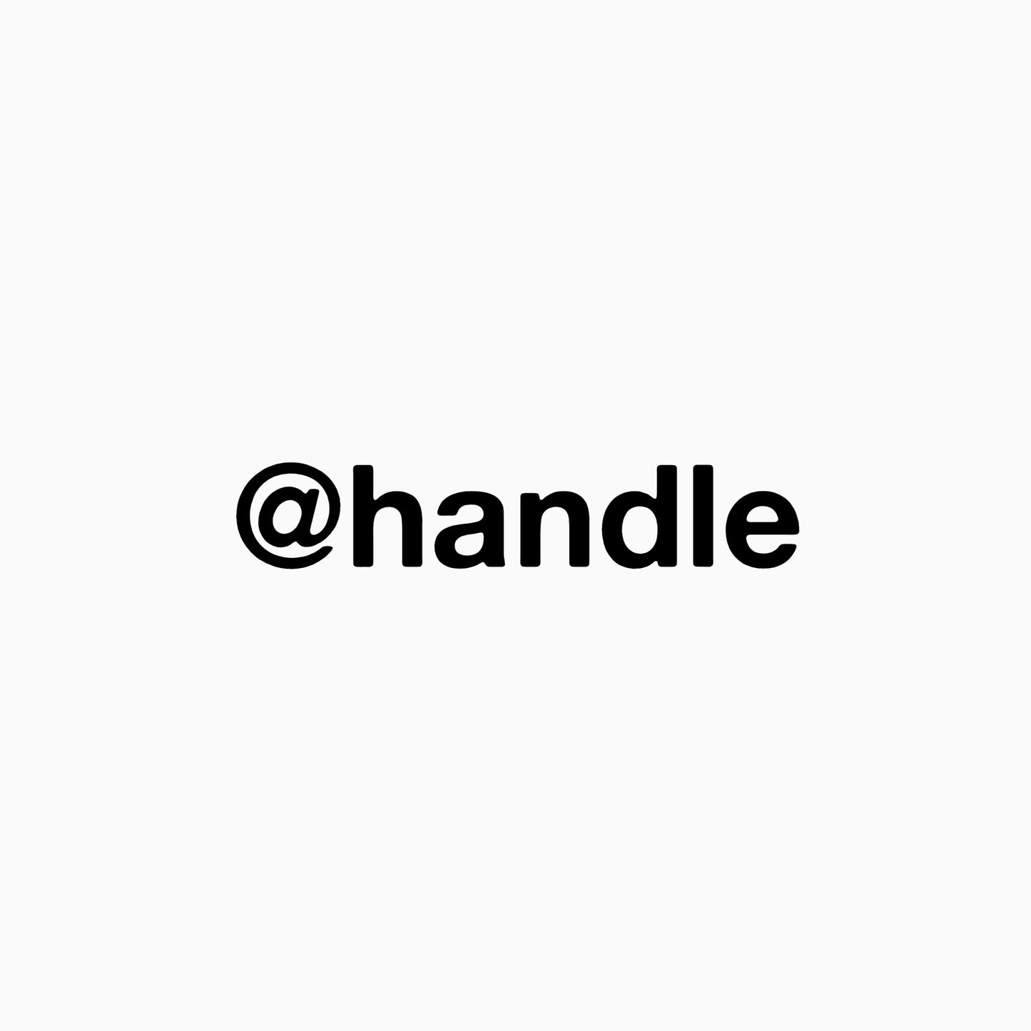 custom username/handle sticker